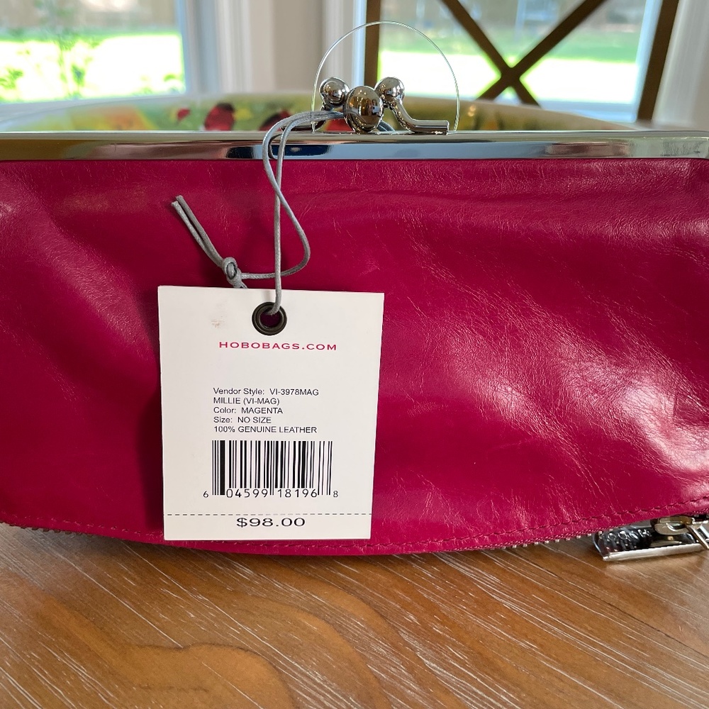 HOBO INT'L MILLIE WALLET/CLUTCH NWT MAGENTA